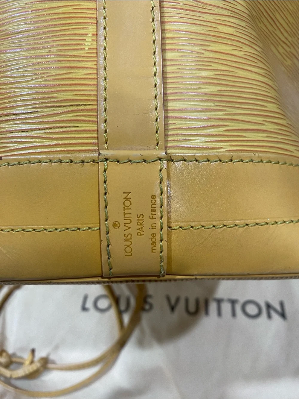 Louis Vuitton Epi Noe Bucket Bag
